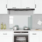 Protector contra salpicaduras cocina vidrio templado 100x60 cm