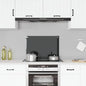Protección salpicaduras cocina vidrio templado color leche 100x40 cm
