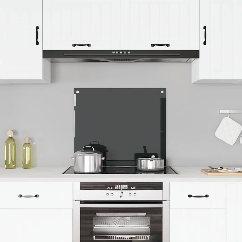 Splashback kitchen tempered glass milk color 100x40 cm
