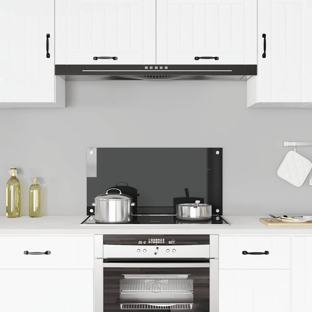 Splashback kitchen tempered glass milk color 100x40 cm