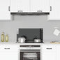 Protección salpicaduras cocina vidrio templado color leche 100x40 cm