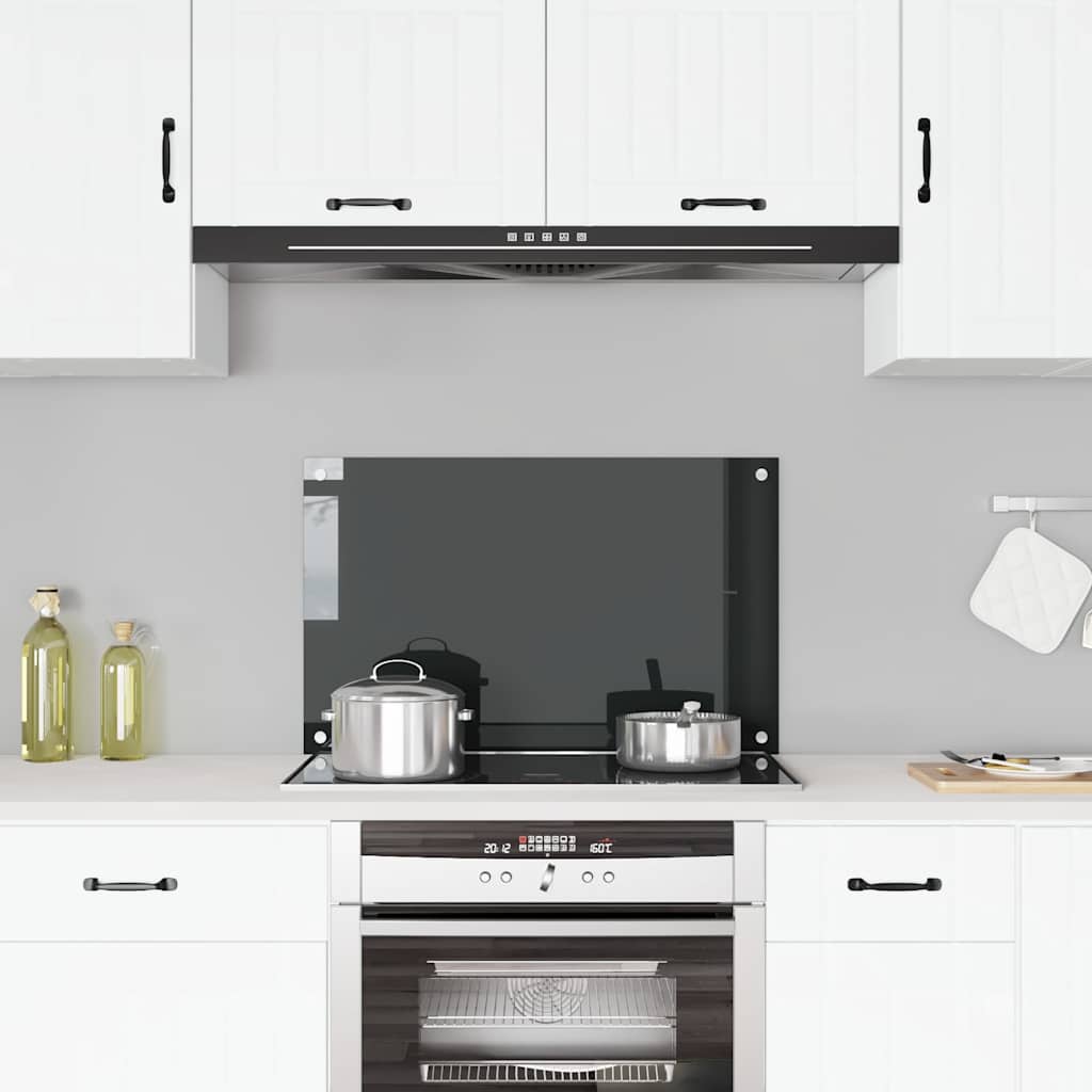 Splashback kitchen tempered glass milk color 100x40 cm