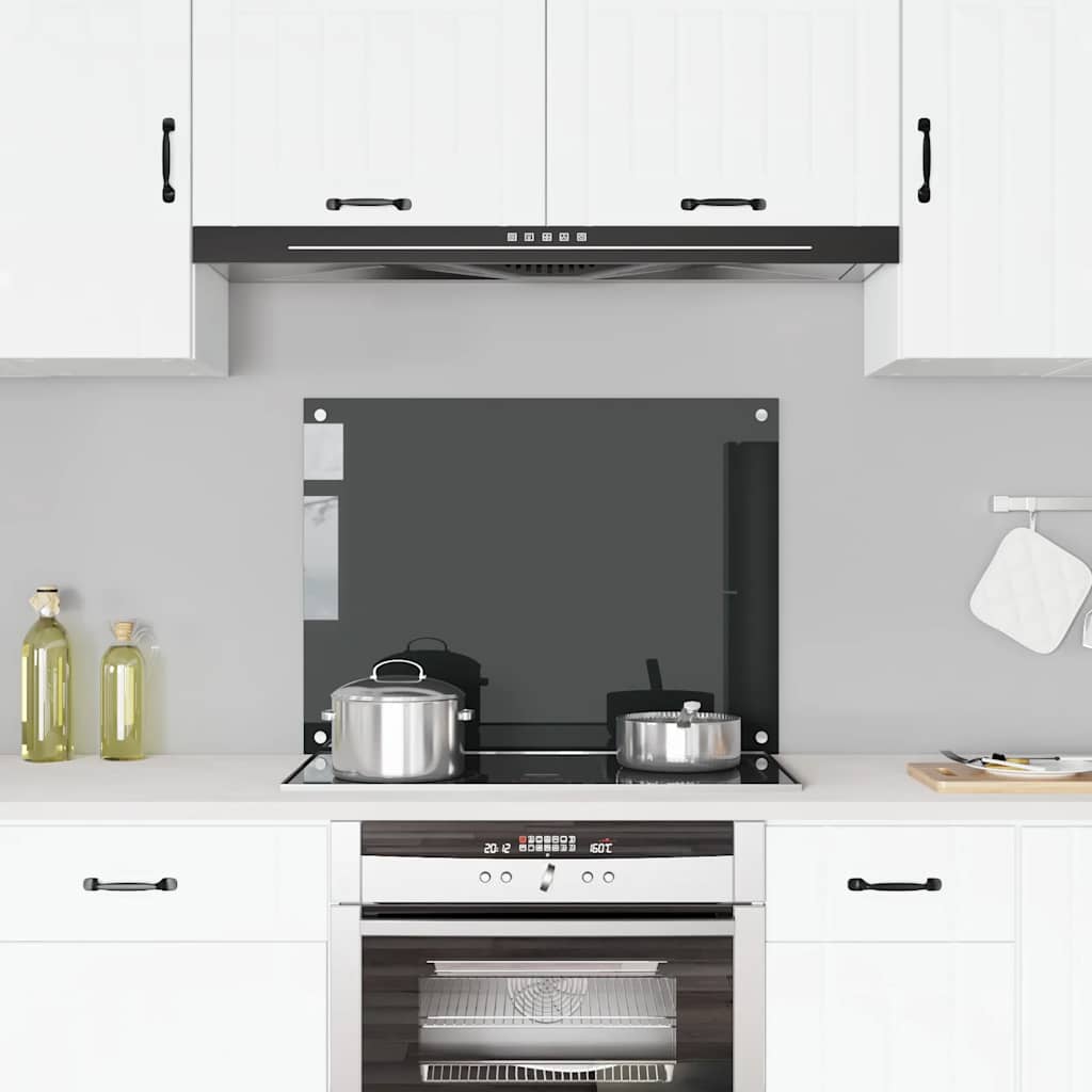 Splashback kitchen tempered glass milk color 100x40 cm