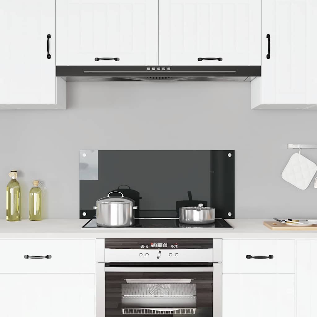 Splashback kitchen tempered glass milk color 100x40 cm