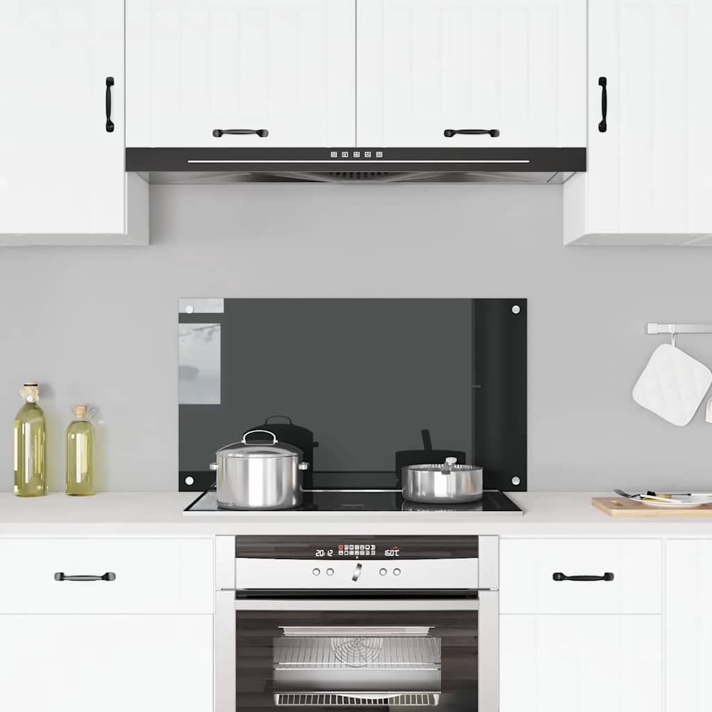 Splashback kitchen tempered glass milk color 100x40 cm