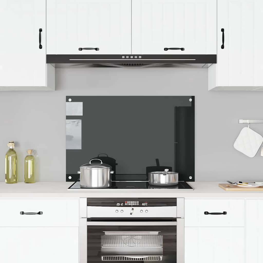Splashback kitchen tempered glass milk color 100x40 cm