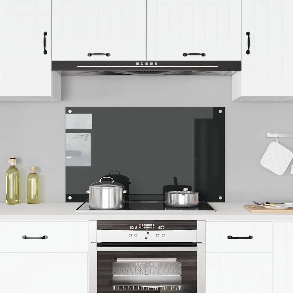 Splashback kitchen tempered glass milk color 100x40 cm