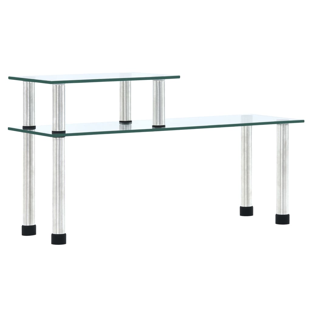 Estantería de cocina vidrio templado negro 45x16x26 cm