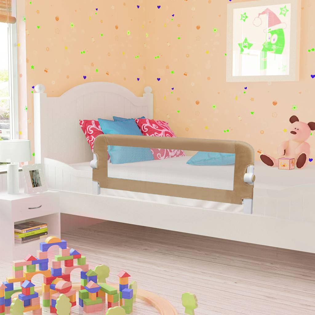 Barandilla de seguridad cama de niño 102x42 cm azul