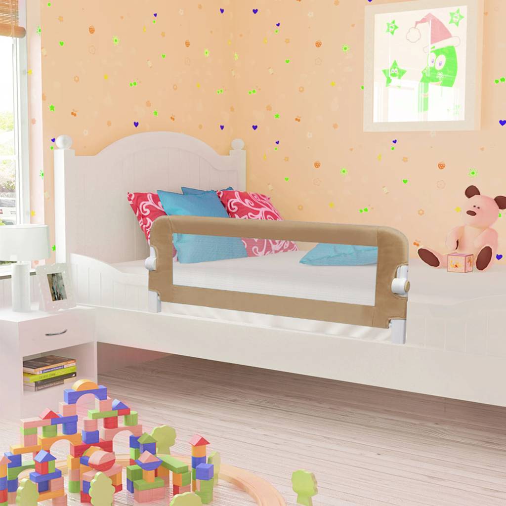 Barandilla de seguridad cama de niño 102x42 cm azul