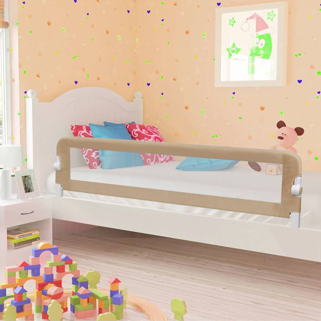 Barandilla de seguridad cama de niño 102x42 cm azul