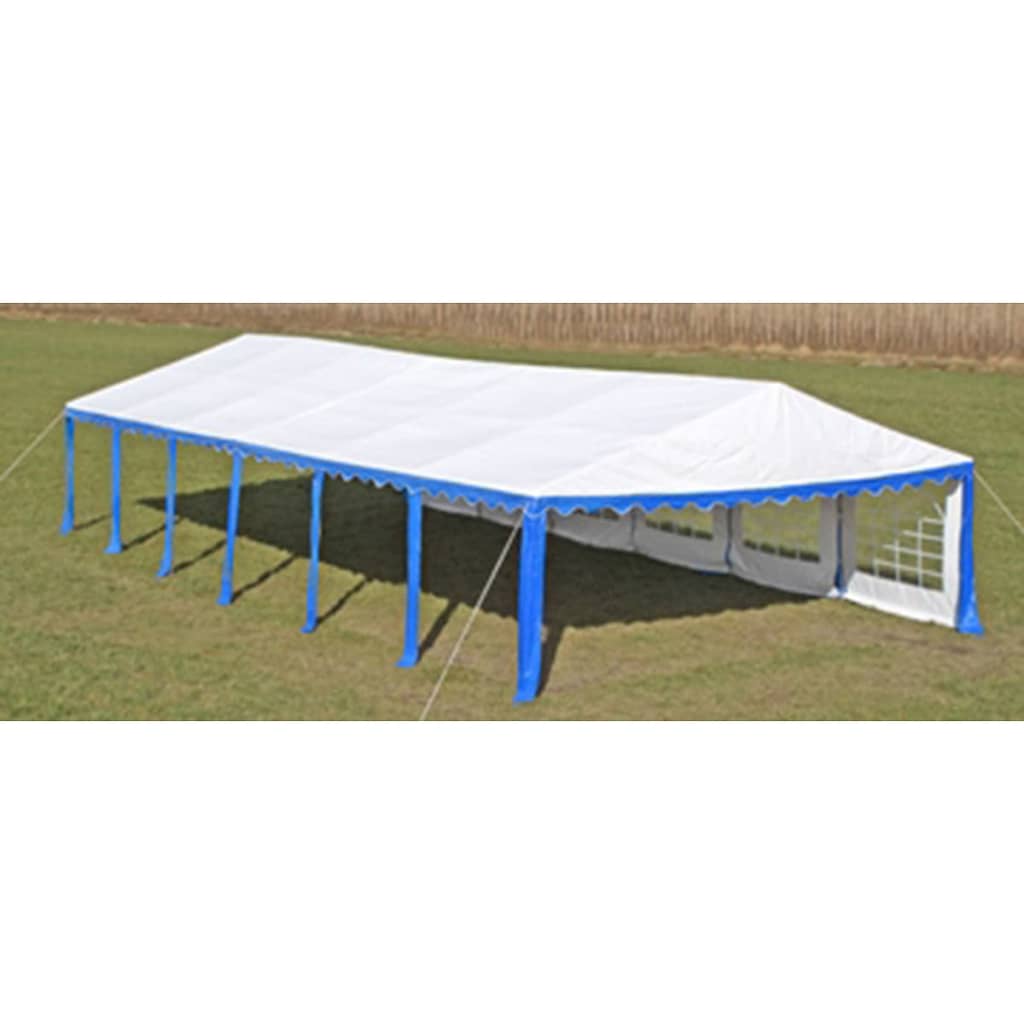 Parte Superior Del Toldo Fiestas Y Paneles Laterales Azul & Blanco