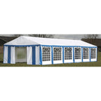 Parte Superior Del Toldo Fiestas Y Paneles Laterales Azul & Blanco