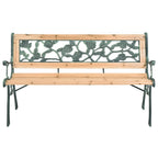 Banco de jardín de madera 122 cm