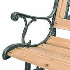 Banco de jardín de madera 122 cm