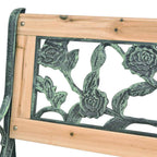 Banco de jardín de madera 122 cm