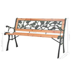 Banco de jardín de madera 122 cm