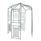 Arco de jardín 250 cm verde oscuro