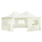 Cream garden gazebo cover 6 x 4.5 x 3 m fabric