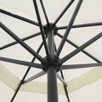 Sombrilla aluminio blanco 500 cm