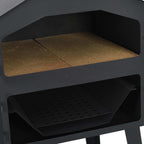 Horno de pizza exterior carbón 2 piedras de arcilla reflectaria