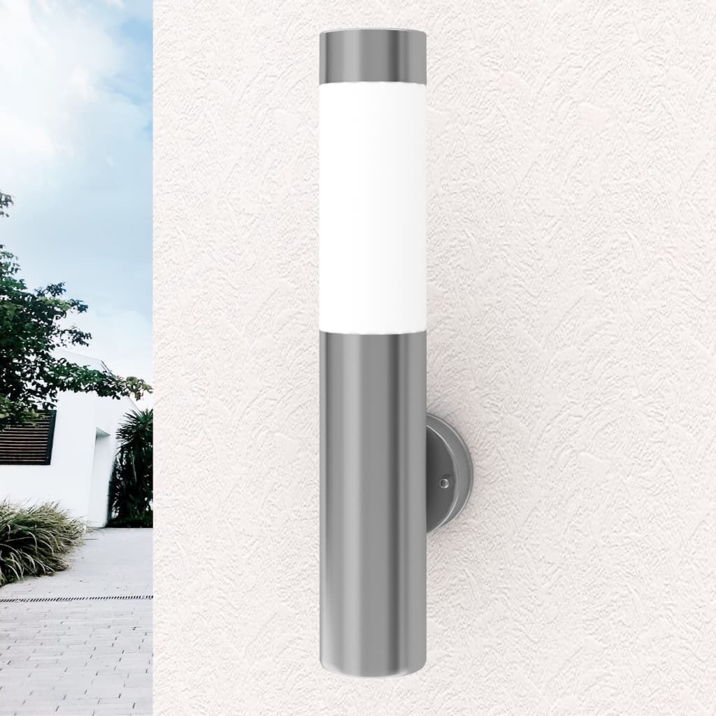Lámpara de pared RVS para interior y exterior impermeable