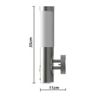 Aplique de exterior con detector de movimiento acero inoxidable
