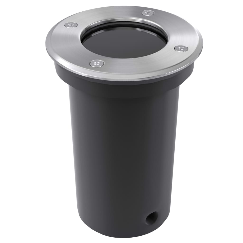 Focos LED empotrables de suelo de jardín redondos 3 uds