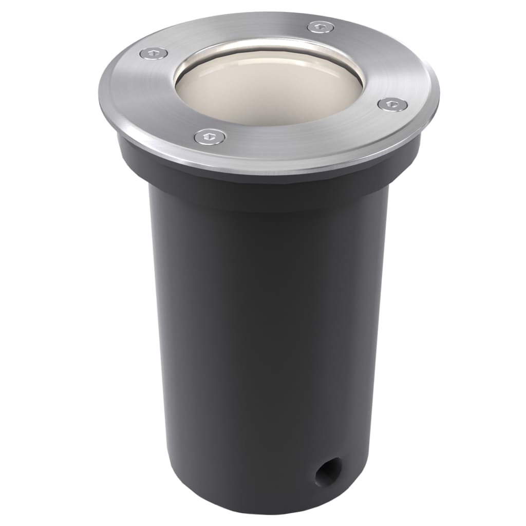 Focos LED empotrables de suelo de jardín redondos 3 uds