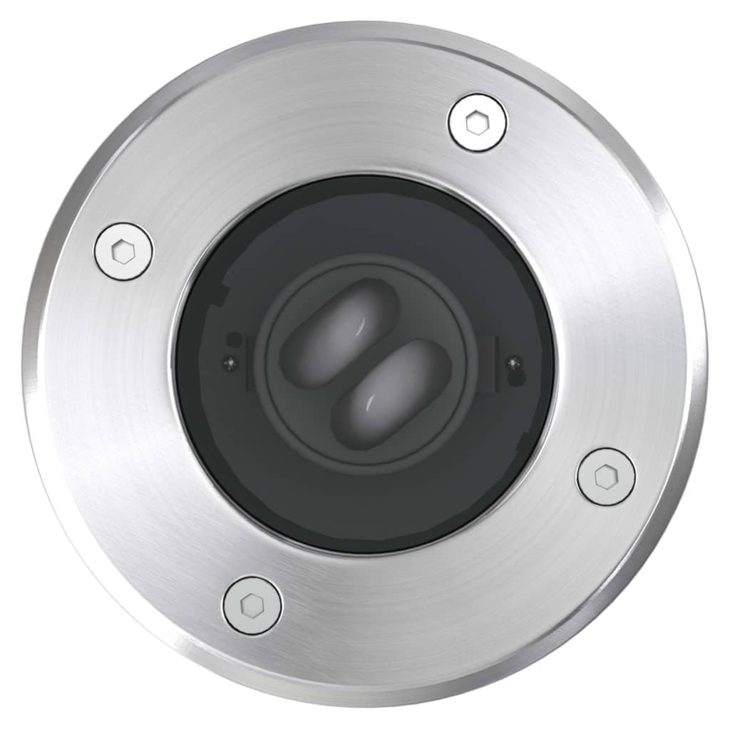 Focos LED empotrables de suelo de jardín redondos 3 uds