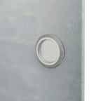Sliding glass and aluminum door 178 cm silver