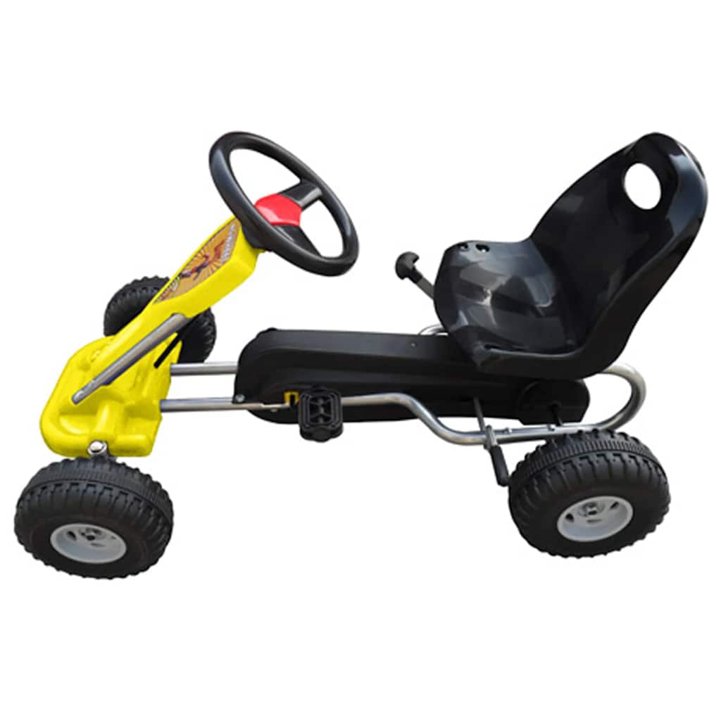 Kart correpasillos con pedales amarillo