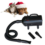 Secador de pelo de perro con 3 boquillas negro 2400 W