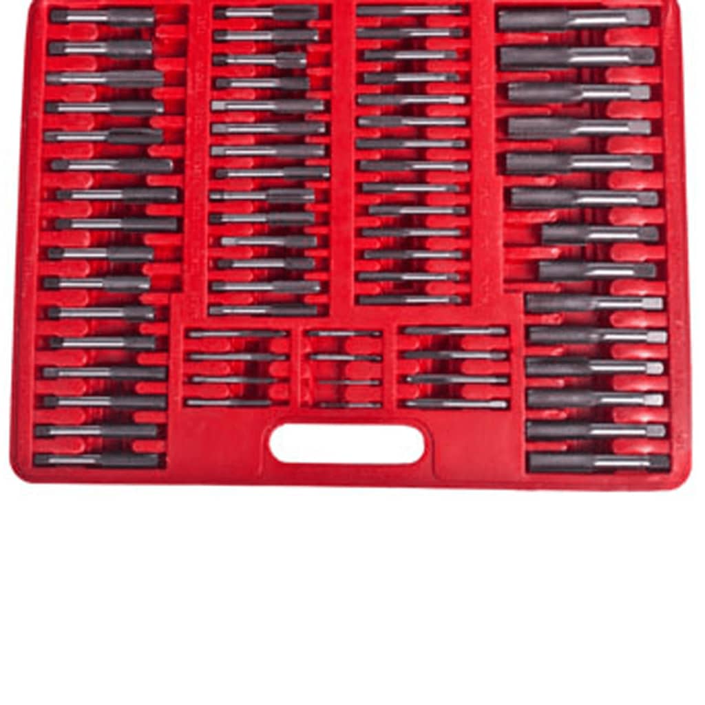 Set de terrajas y macho de rosca 111 piezas