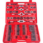 Set de terrajas y macho de rosca 111 piezas