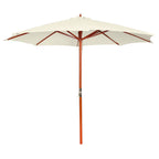 Sombrilla blanca arena 300x258 cm