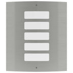2 Apliques de exterior, lámparas de pared de acero inoxidable