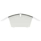 2 Apliques de exterior, lámparas de pared de acero inoxidable