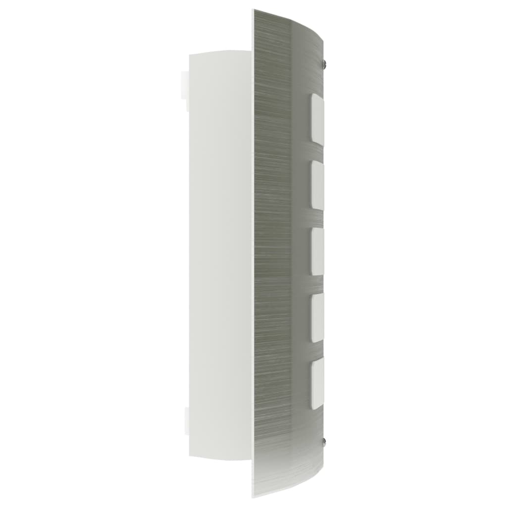 2 Apliques de exterior, lámparas de pared de acero inoxidable