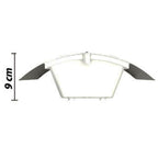 2 Apliques de exterior, lámparas de pared de acero inoxidable