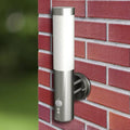 Lámparas de pared para exterior 2 uds. con detector de movimiento acero inoxidable