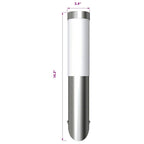 Apliques de exterior 2 unidades acero inoxidable