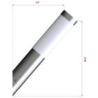 Apliques de exterior 2 unidades acero inoxidable