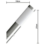 2 Apliques de exterior con detector de movimiento, acero inoxidable