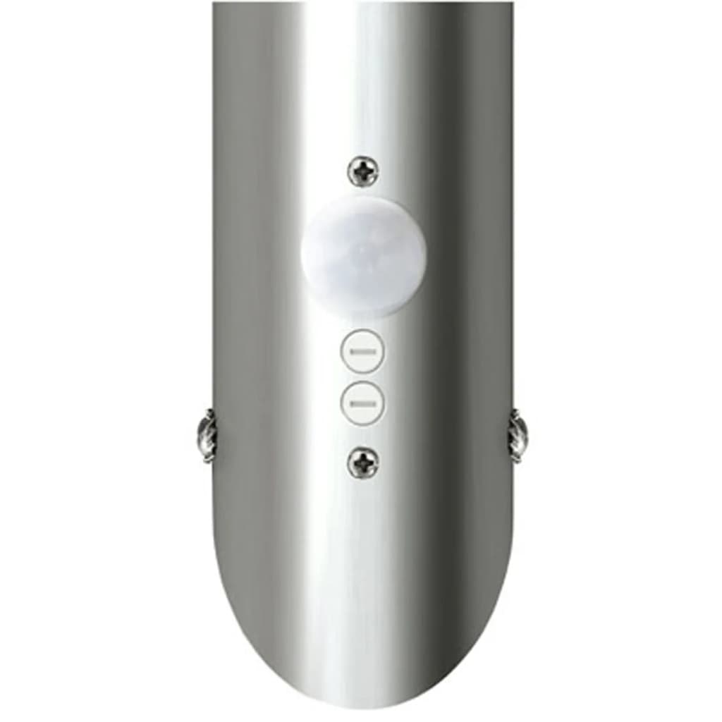 2 Apliques de exterior con detector de movimiento, acero inoxidable