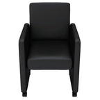 Sillas de comedor 6 unidades cuero sintético negro