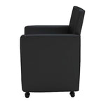 Sillas de comedor 6 unidades cuero sintético negro