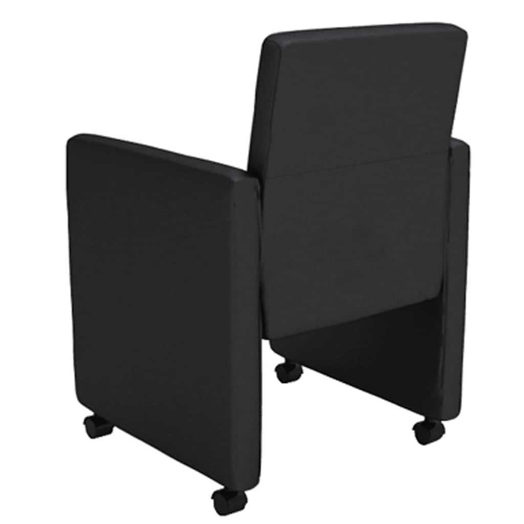 Sillas de comedor 6 unidades cuero sintético negro