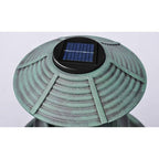 Bañera/comedero para pájaros con luz solar