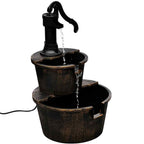 Fuente con diseño de bomba de pozo